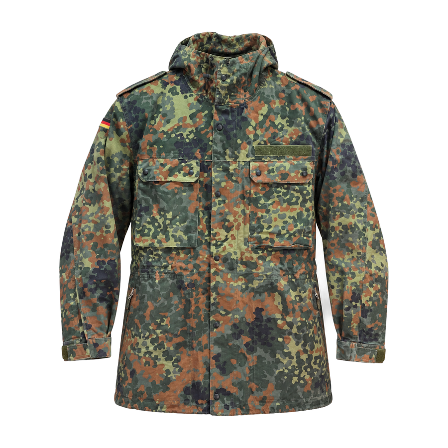 German Army Flecktarn Parka front view