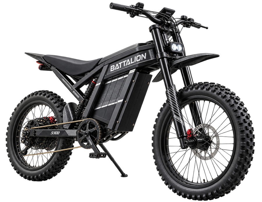 BATTALION 3000W Electric Off-Road Bike - 60V 35Ah Full Suspension