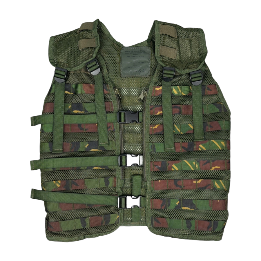 Genuine Dutch Army DPM Woodland Camouflage Military MOLLE Webbing Tactical Vest