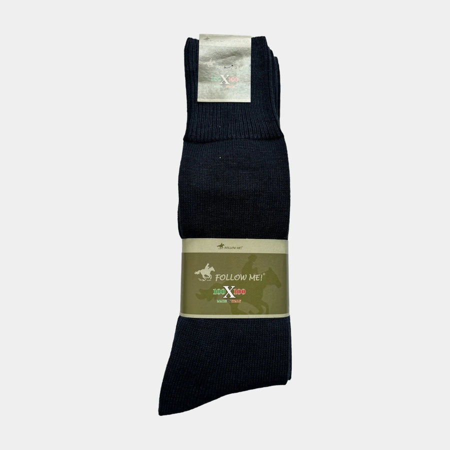 Italian Army High Quality Wool Blend Socks - Navy Blue
