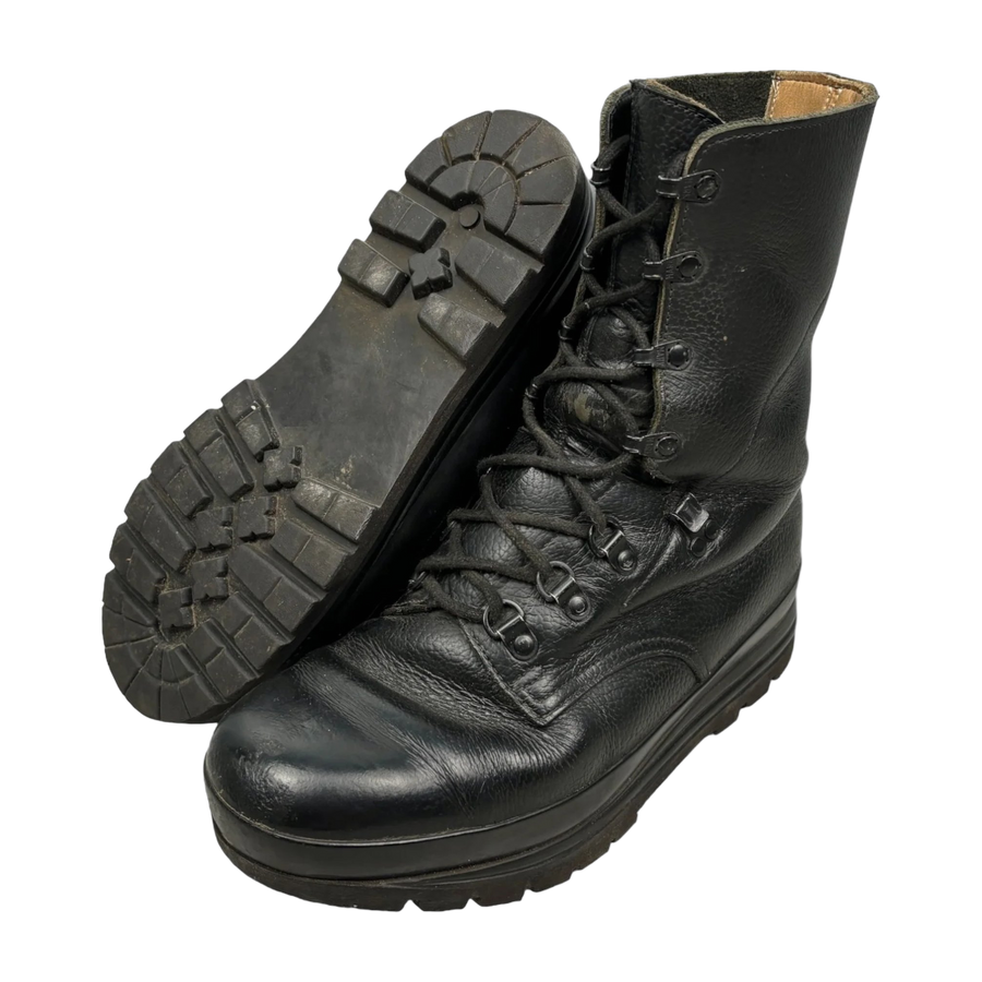 Swiss Army KS90 Combat Boots black leather patrol footwear