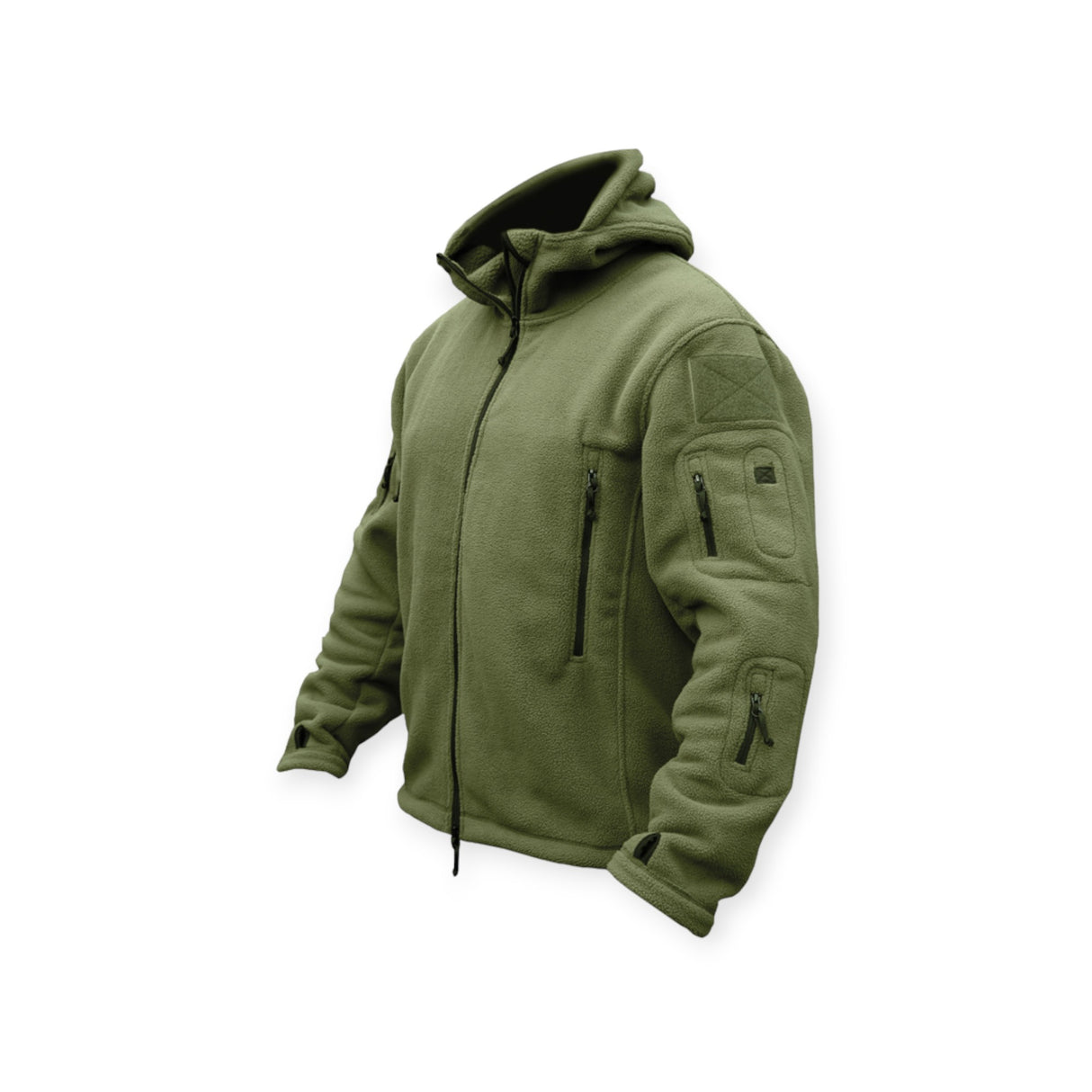 Kombat UK Olive Green Military Style Recon hoodie zip up jumper