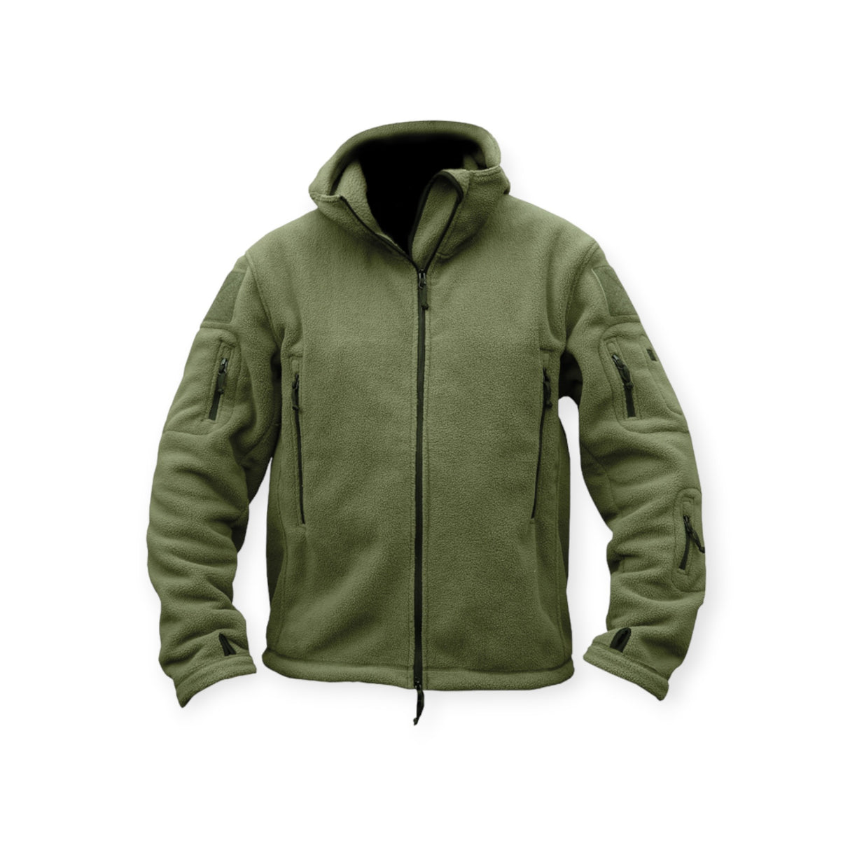 Kombat UK Olive Green Military Style Recon hoodie zip up jumper