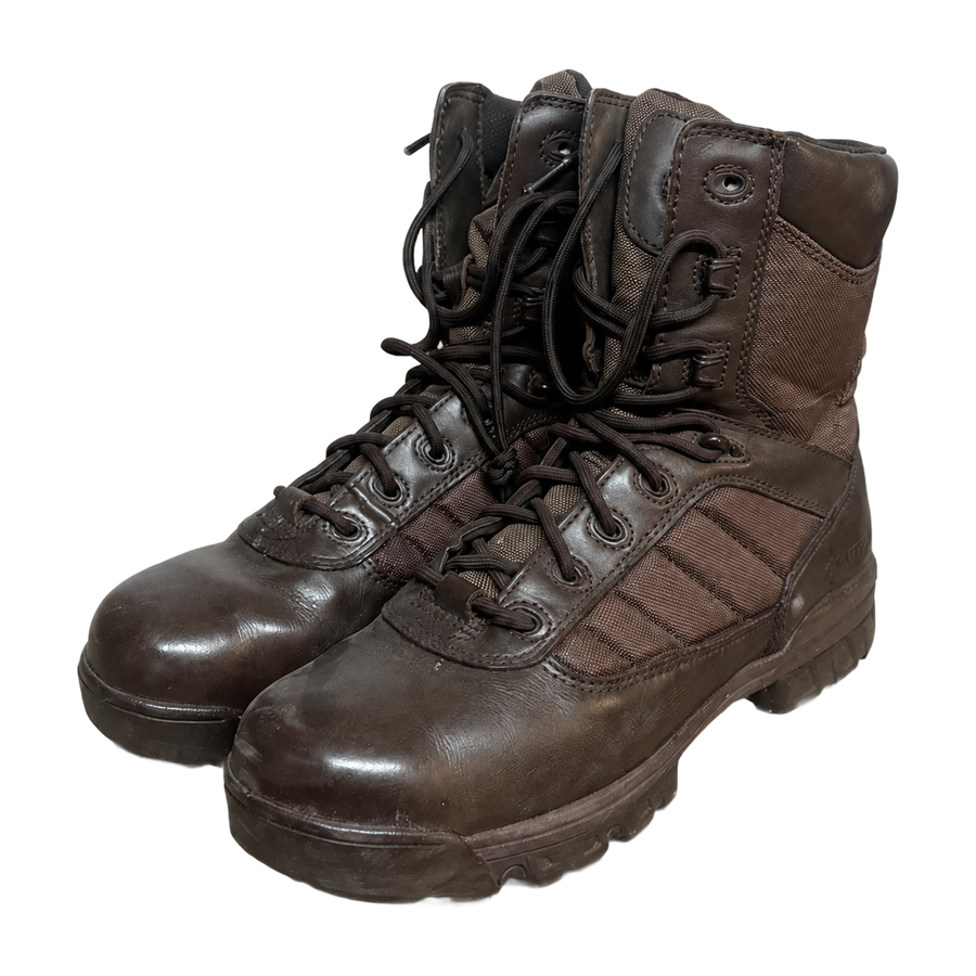 Bates brown British Army patrol combat boots front view