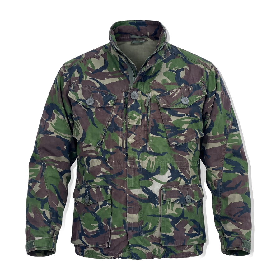 British Army DPM Combat Smock front view, genuine military surplus