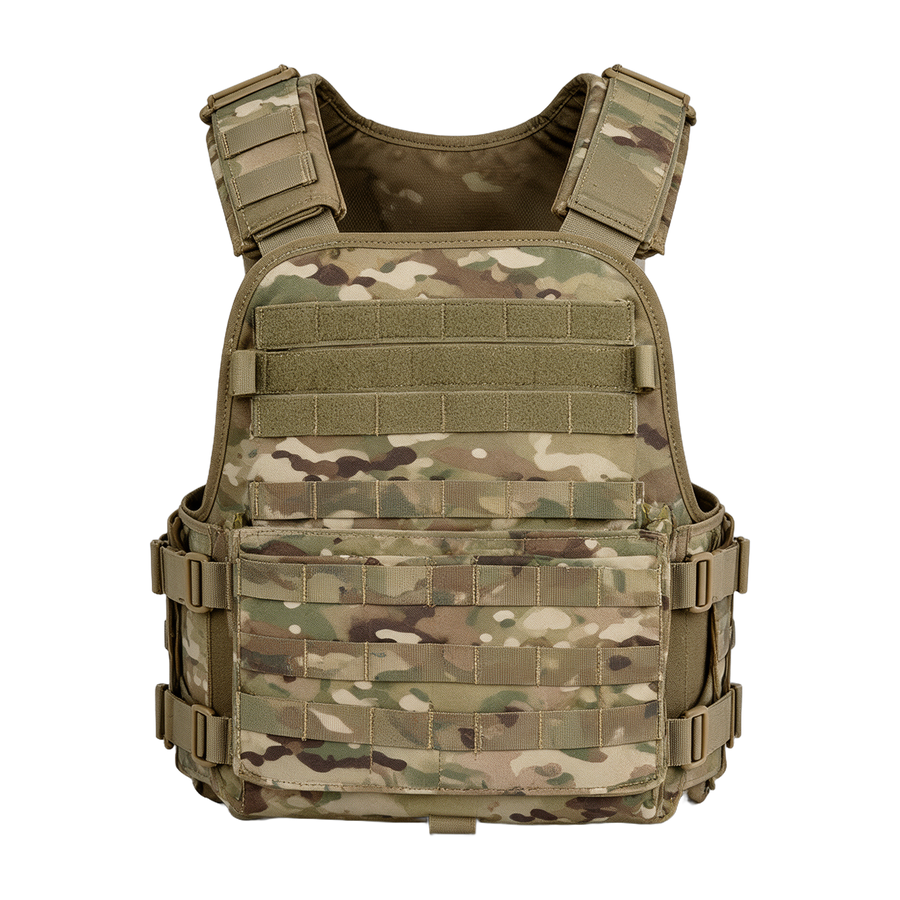 Battalion Elite Tactical MOLLE Vest in Multicam, front view