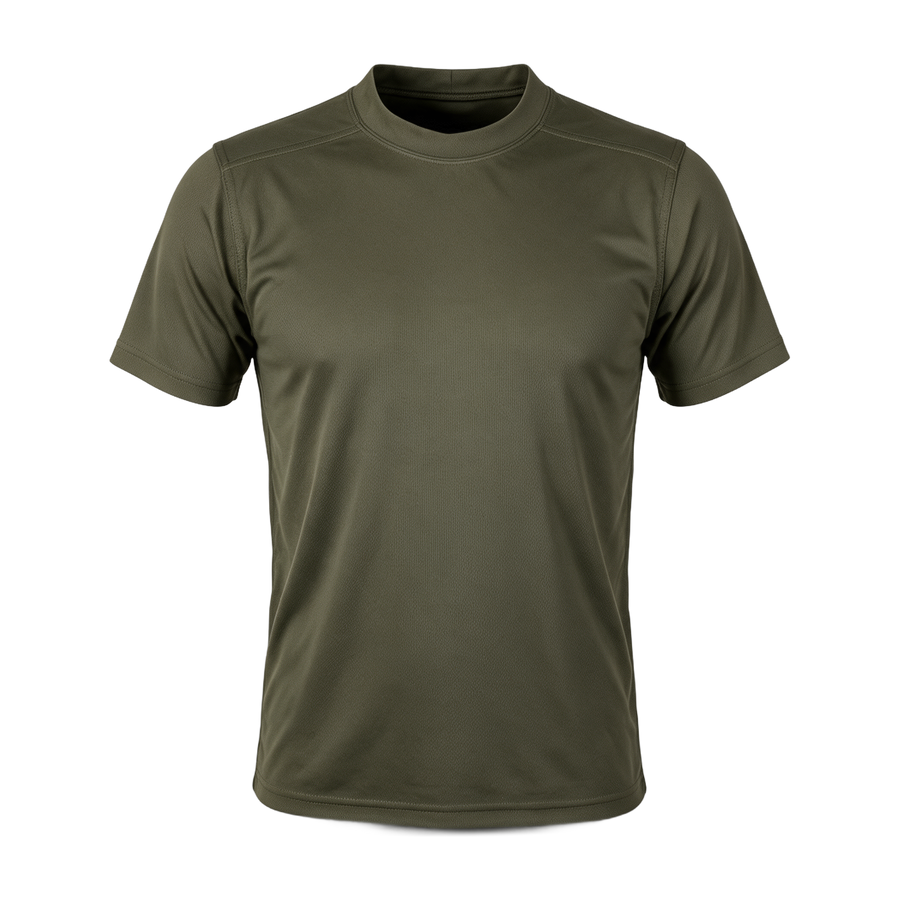 British Army Olive Green Coolmax T-Shirt – front