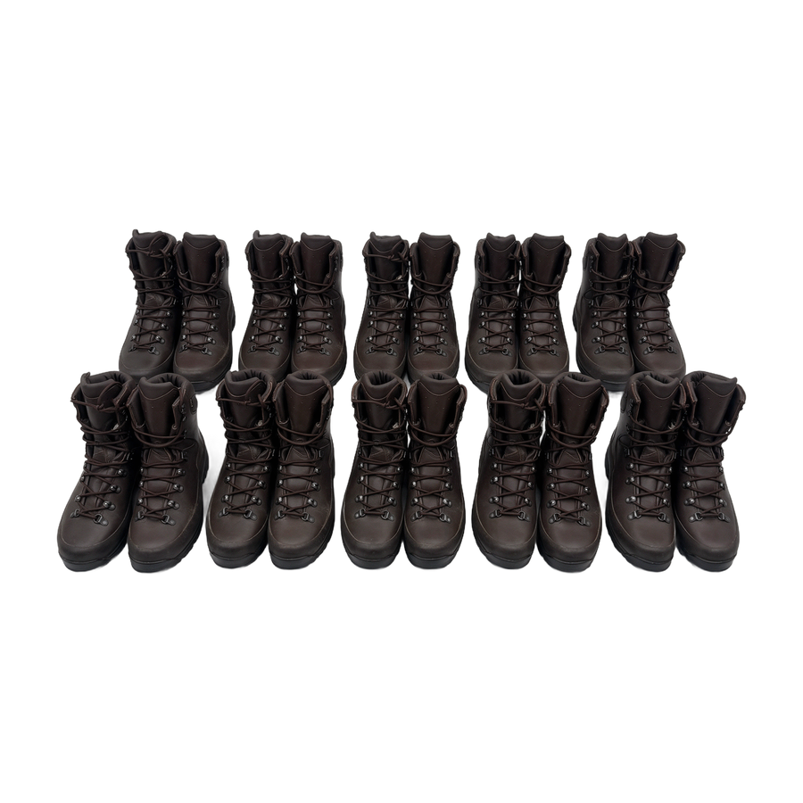Ten pairs of Iturri Gore-Tex cold wet weather British Army combat boots