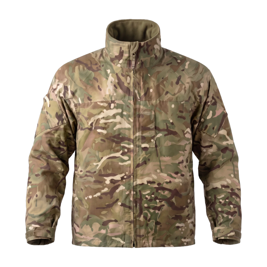 British Army MTP Lightweight Waterproof Gore-Tex Jacket front view, genuine military surplus