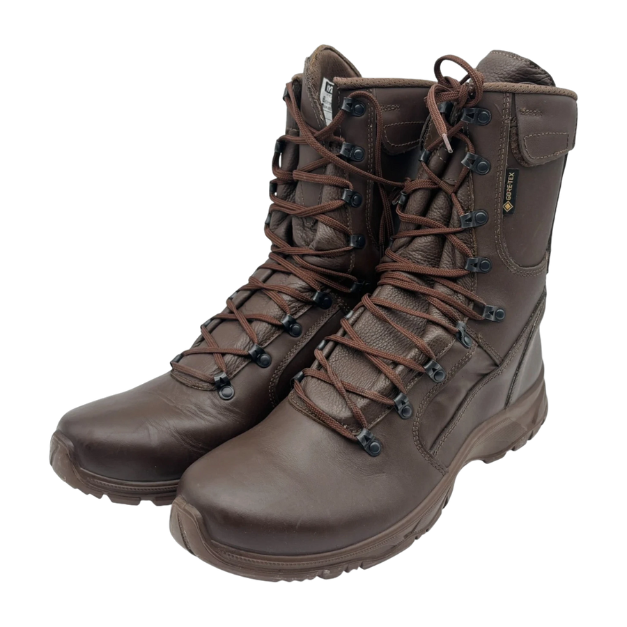 YDS Swift Temperate brown GORE-TEX British military combat boots front view