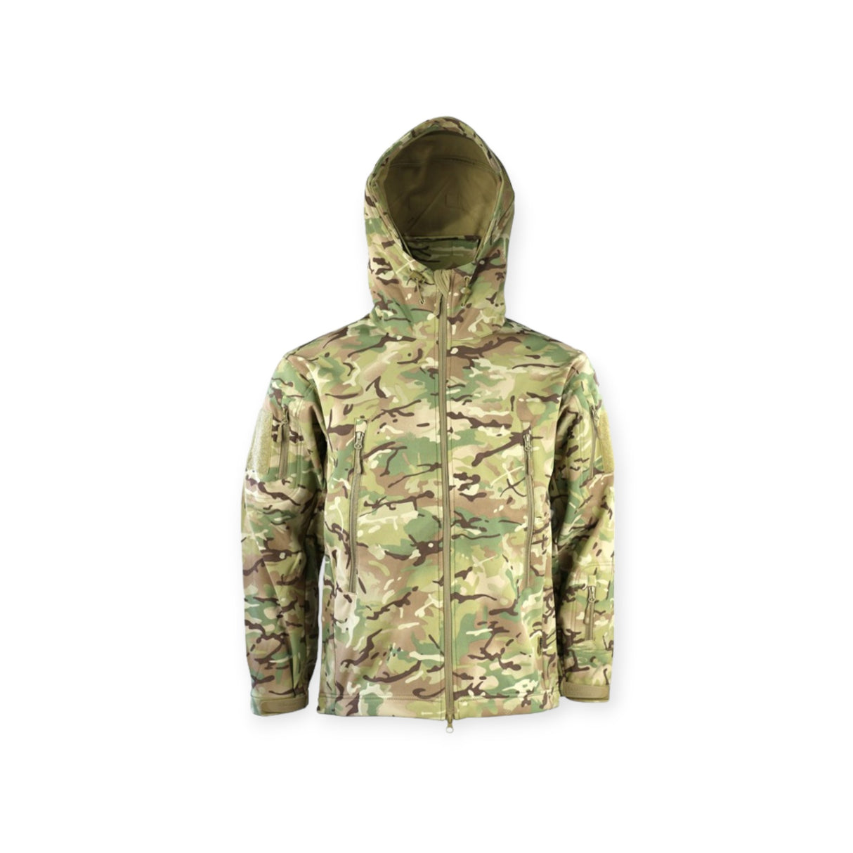 Kombat UK PATRIOT Tactical Soft Shell Jacket in BTP Camouflage made for Military soldiers and outdoor enthusiastis