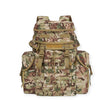 Kombat UK BTP camouflage backpack with padded airflow back system and wide shoulder straps. Includes fixed side pockets, zipped lid pockets, and Molle-compatible front panel. For military, camping, hiking and outdoor use.