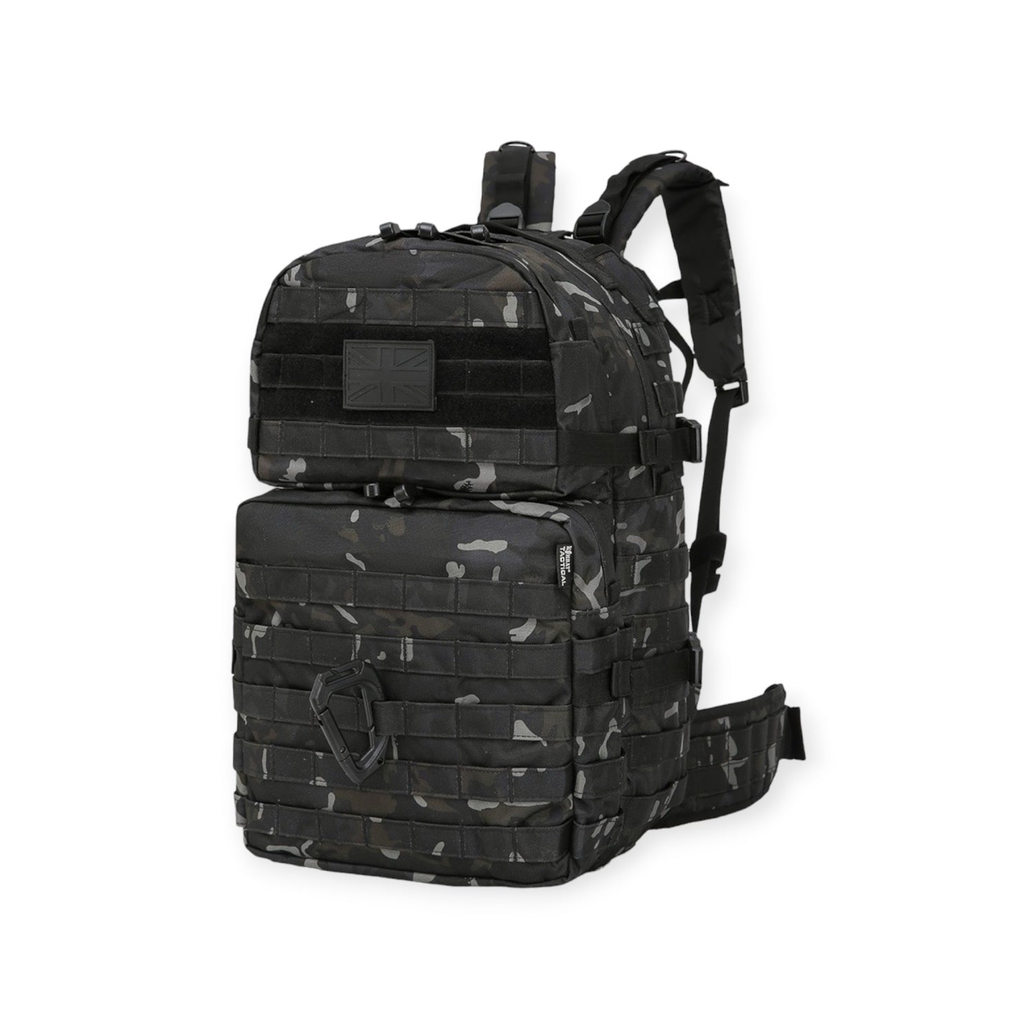 Kombat UK Small Assault Backpack Rucksack 28 Litre in Black Camo Kombat UK Small Assault Backpack Rucksack 28 Litre in Black Camo