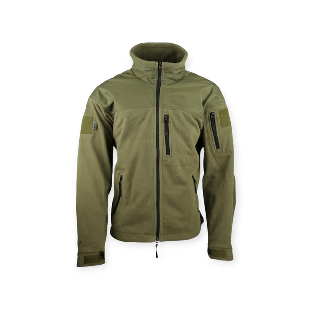 Kombat UK MIlitary Style Defender Fleece in olive green. for military and outdoor use