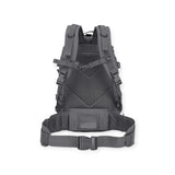 Kombat UK grey colour Army backpack with 40-litre capacity, padded back, waist belt, hydration bladder compartment, MOLLE strips, and multiple pockets for gear storage. For military use, camping and hikers.