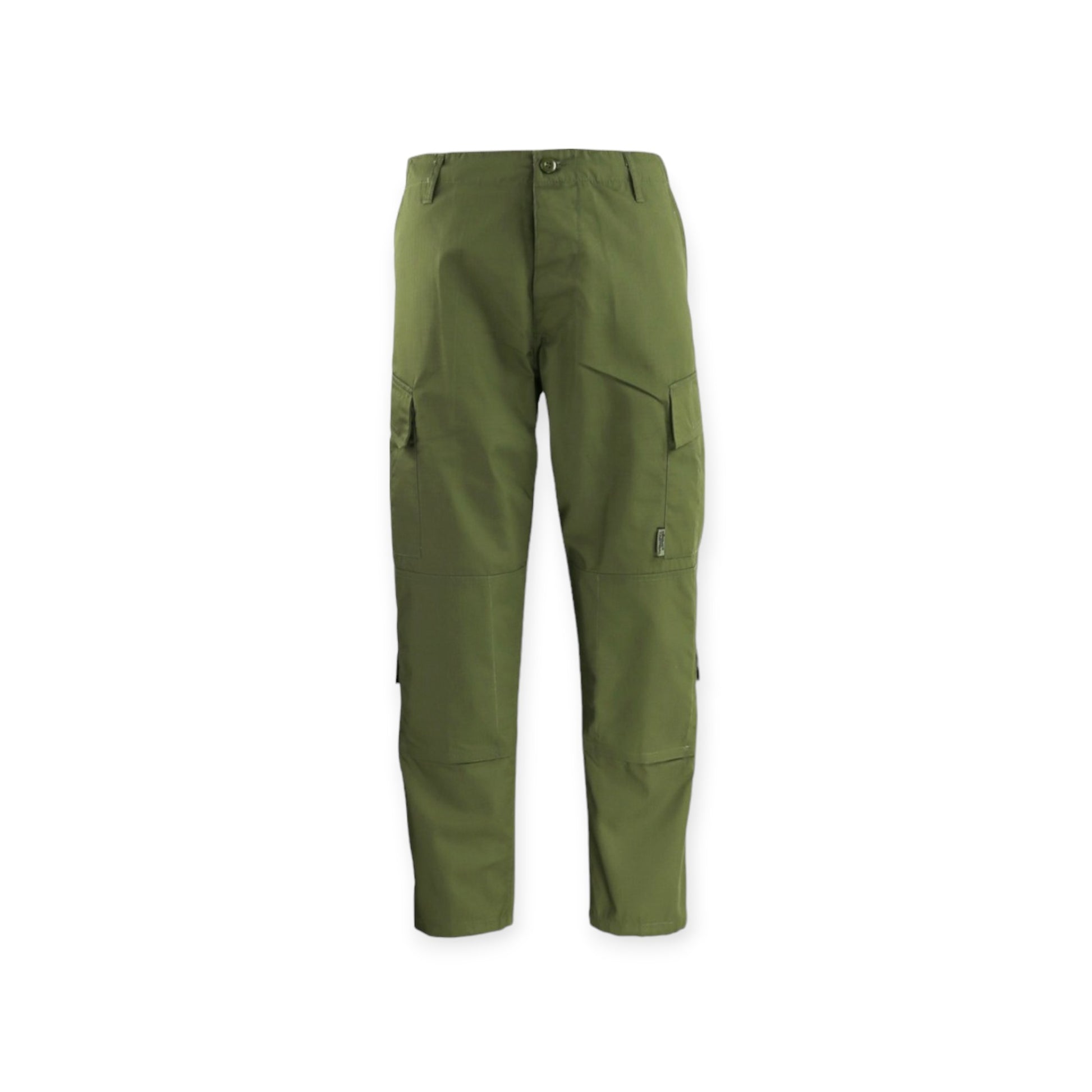 Kombat UK Olive Green Camouflage Cargo Trousers perfect for any outdoor adventures and designed for military and army soldiers