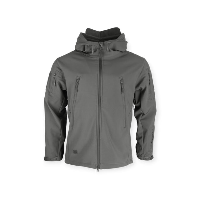 Kombat UK PATRIOT Tactical Soft Shell Jacket in grey made for Military soldiers and outdoor enthusiastis