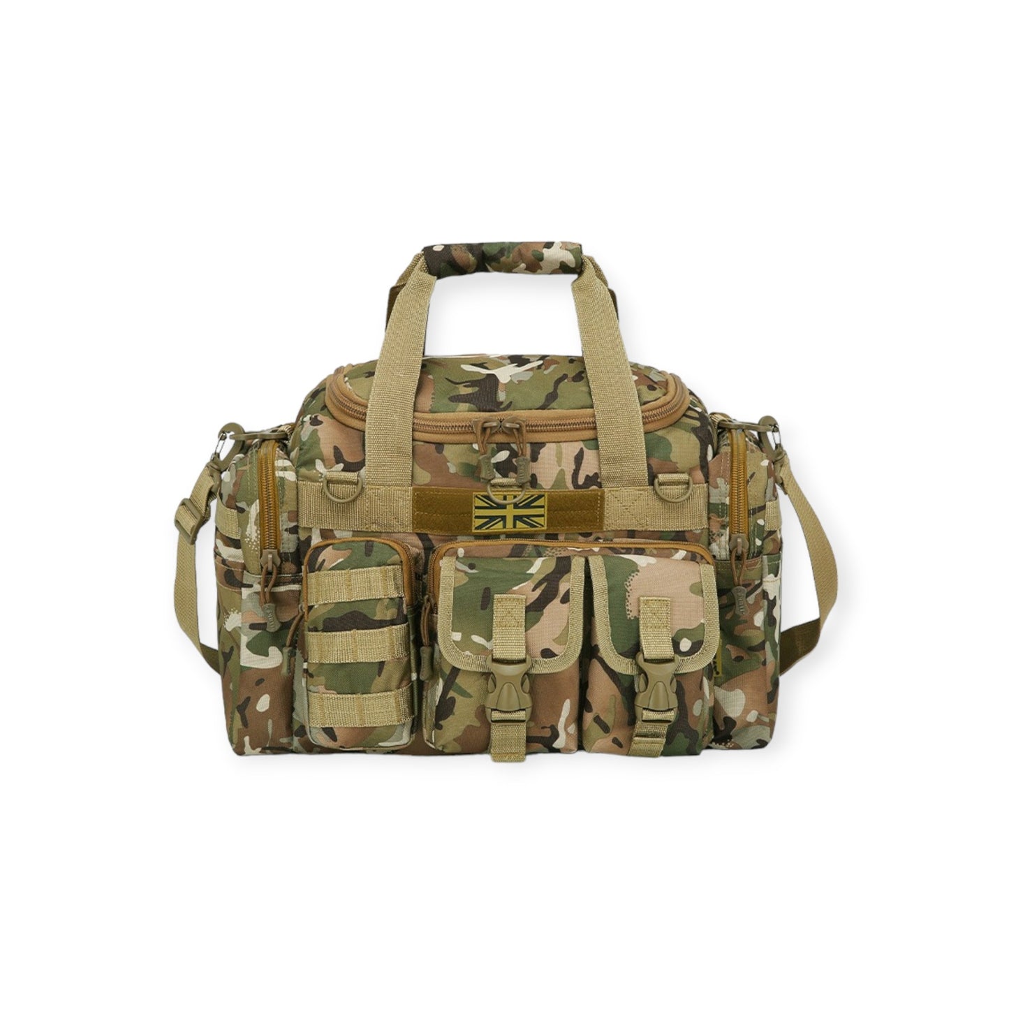 35 Litre Capacity Black Military Style Kombat UK Saxon Travel Holdall Bag wi adjustable straps and MOLLE compatible suitable for any deployment, outdoors or camping