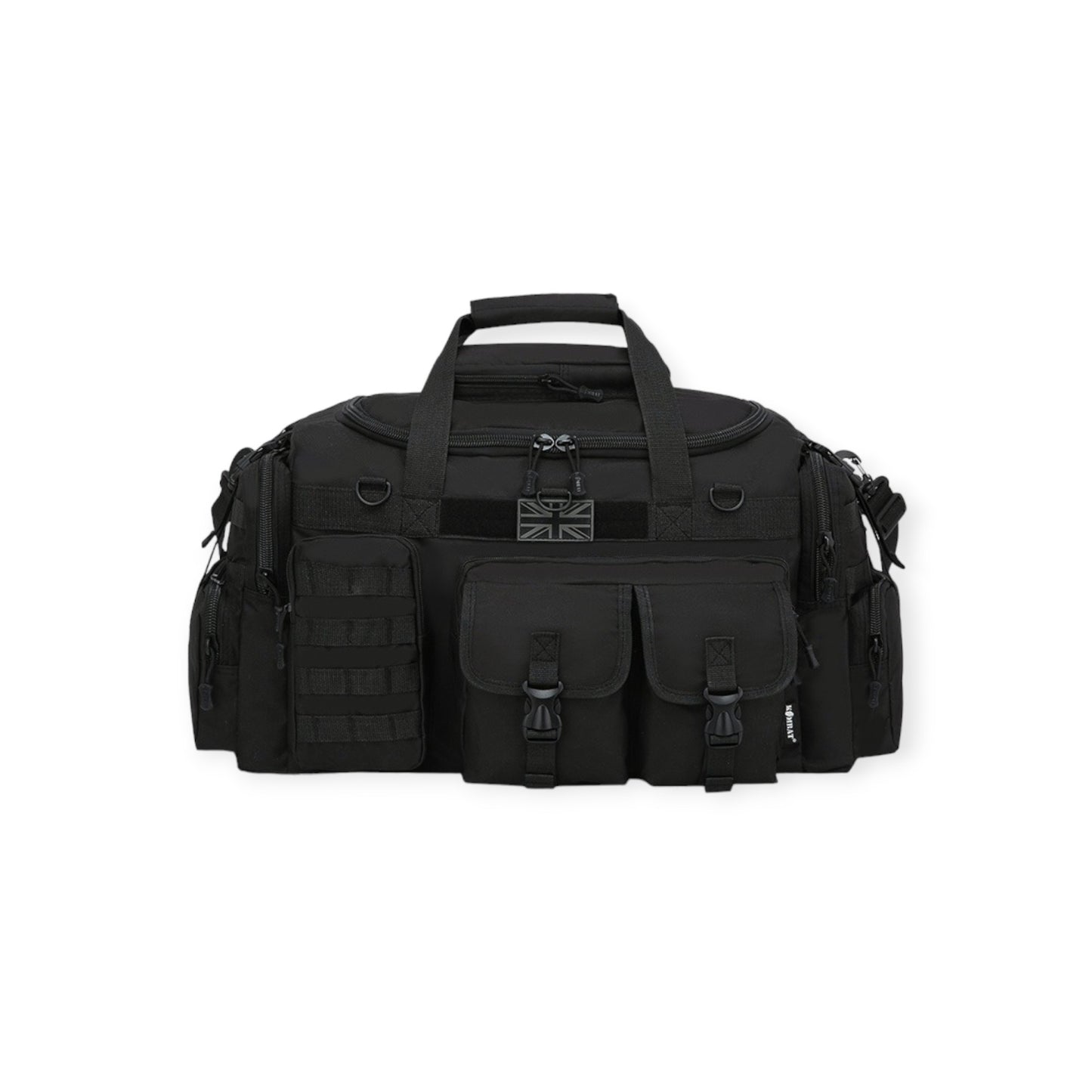 100 Litre Capacity Black Camouflage Military Style Kombat UK Saxon Travel Holdall Bag wi adjustable straps and MOLLE compatible suitable for any deployment, outdoors or camping