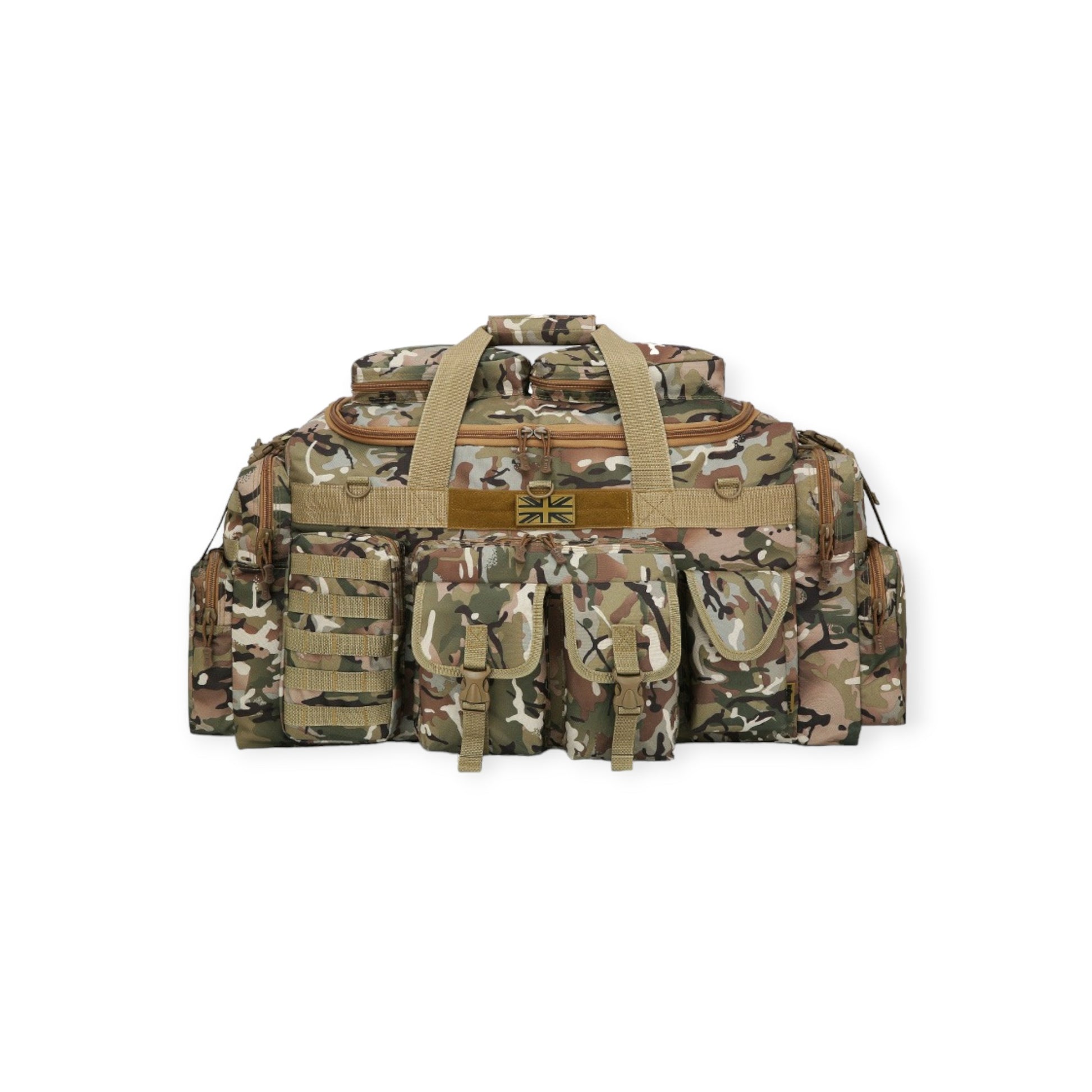 125 Litre Capacity BTP Camouflage Military Style Kombat UK Saxon Travel Holdall Bag wi adjustable straps and MOLLE compatible suitable for any deployment, outdoors or camping