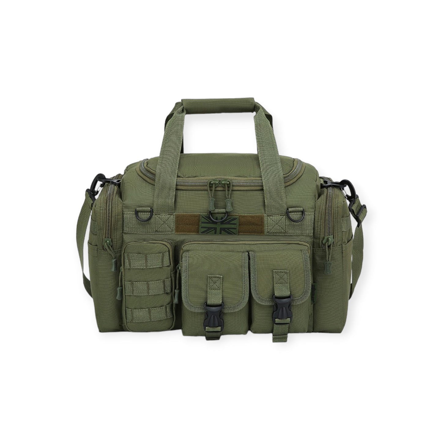 35 Litre Capacity Black Military Style Kombat UK Saxon Travel Holdall Bag wi adjustable straps and MOLLE compatible suitable for any deployment, outdoors or camping