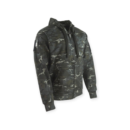 Kombat UK military style Spec-Ops Hoodie in BTP Black Camouflage designed for military, airsoft and all outdoor activities