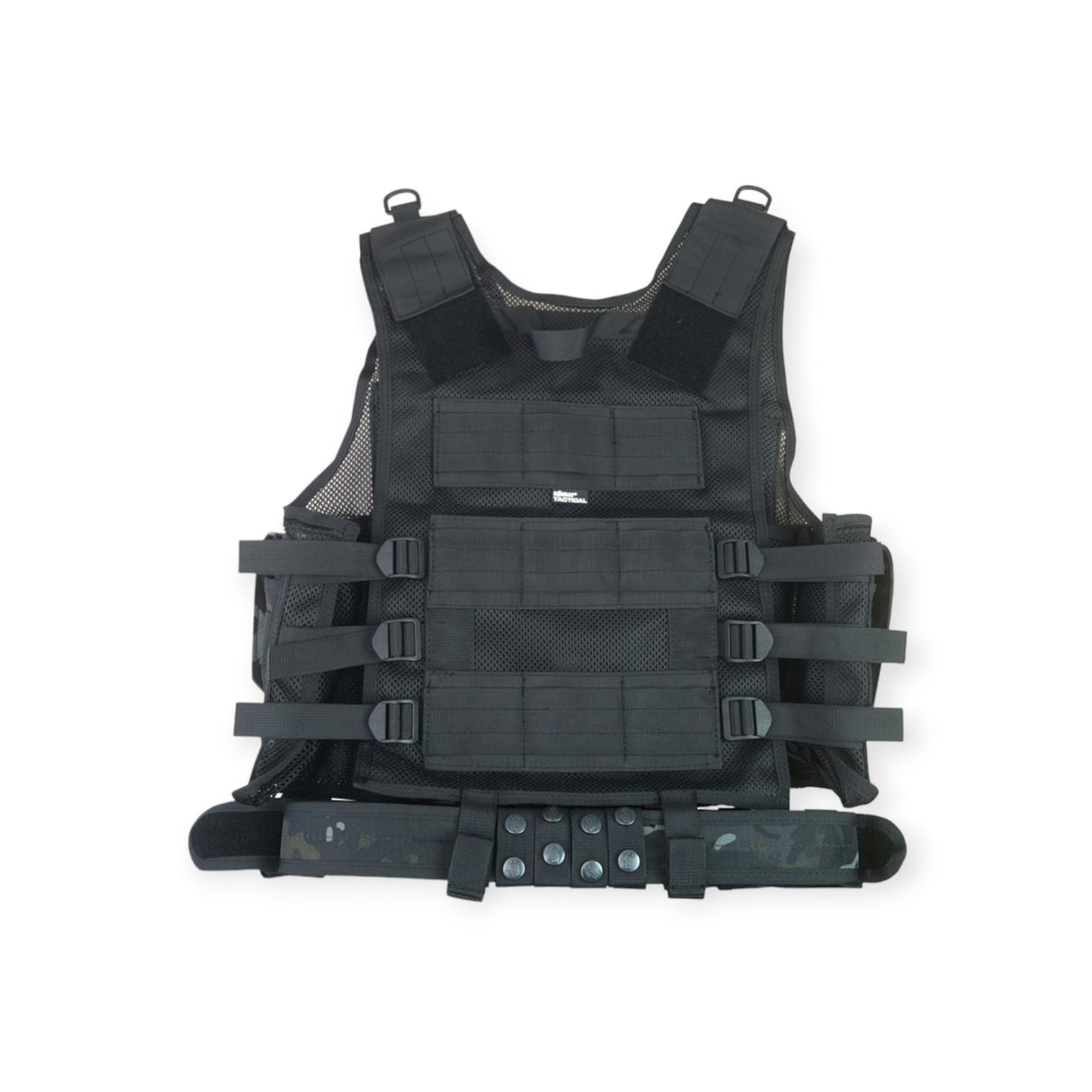 Kombat UK BTP Black Camouflage Tactical Webbing Airsoft Vest for military personnel