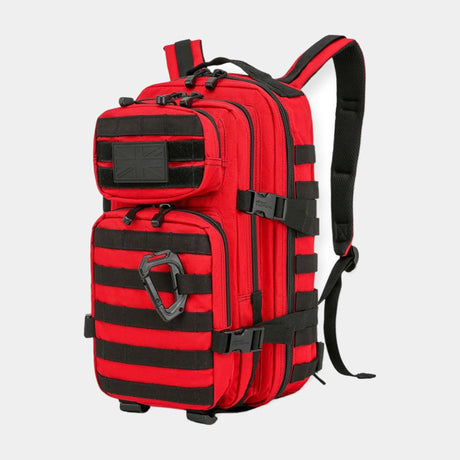 Kombat UK Army 28 litre rucksack small molle backpack - black and red