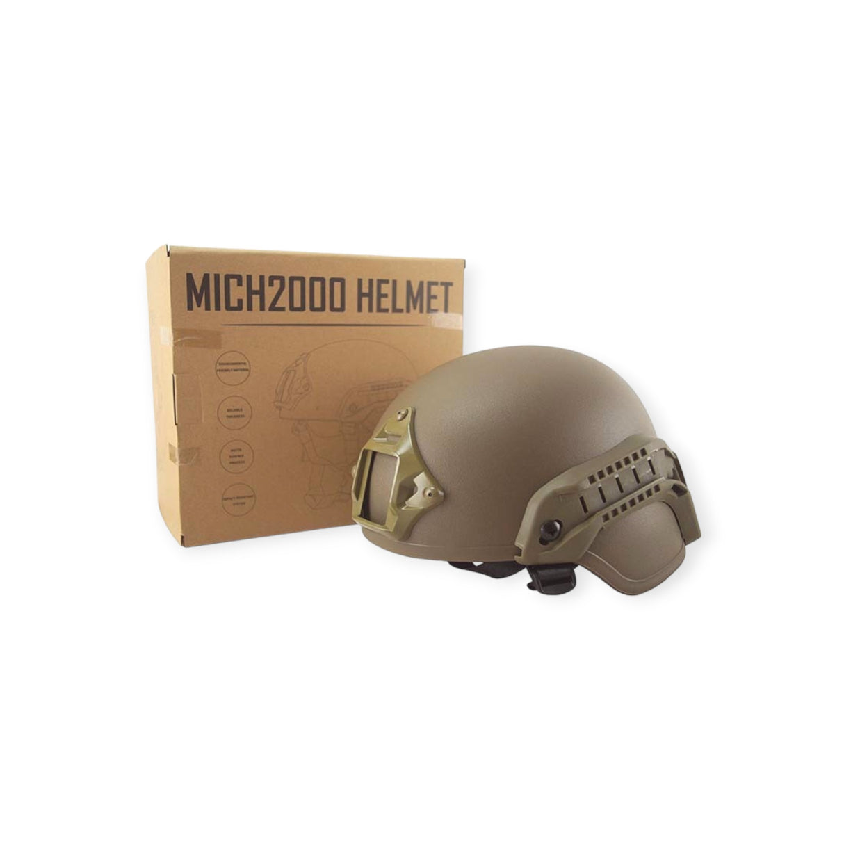 Kombat UK MICH 2000 Tactical Airsoft Helmet - desert coyote