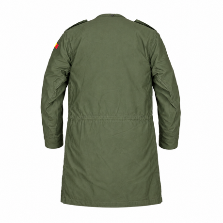 Belgian Army M89 Olive Parka rear view