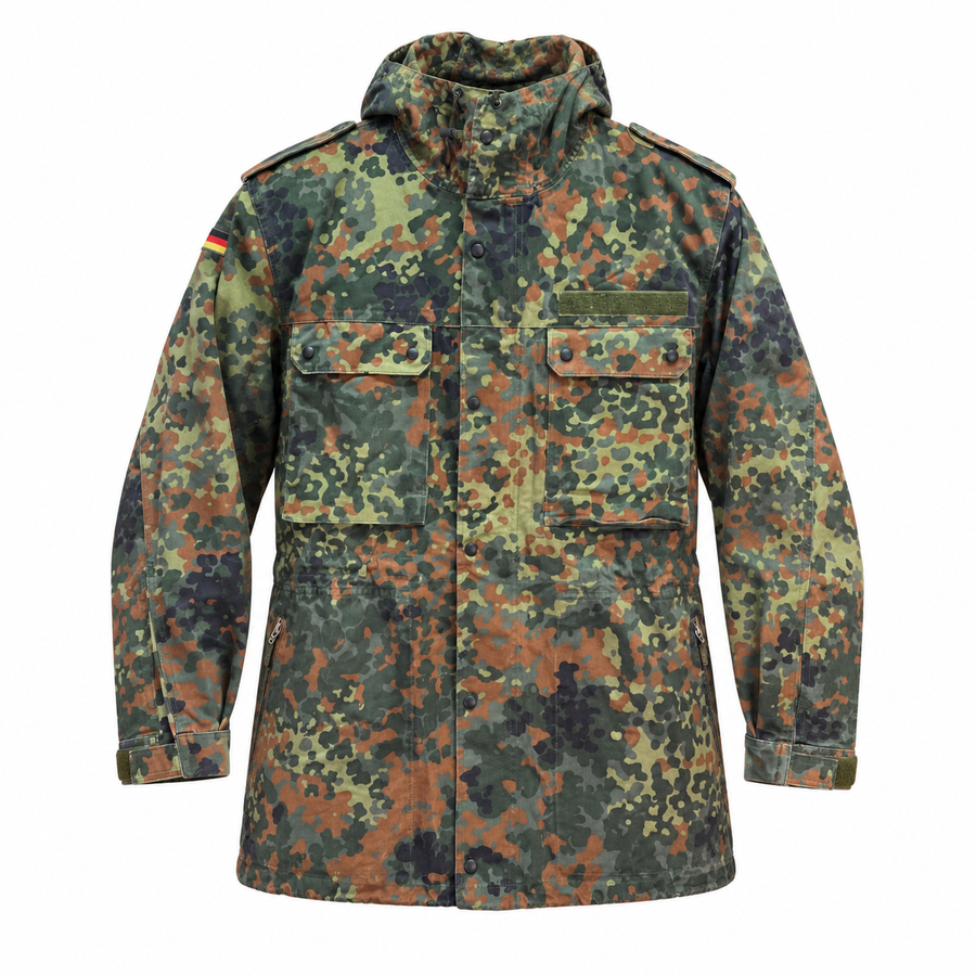 German Army Flecktarn Parka front view