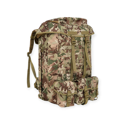 Kombat UK Airborne BTP Camouflage Military Bergen with MOLLE adjustible straps intended for military and outdoor use