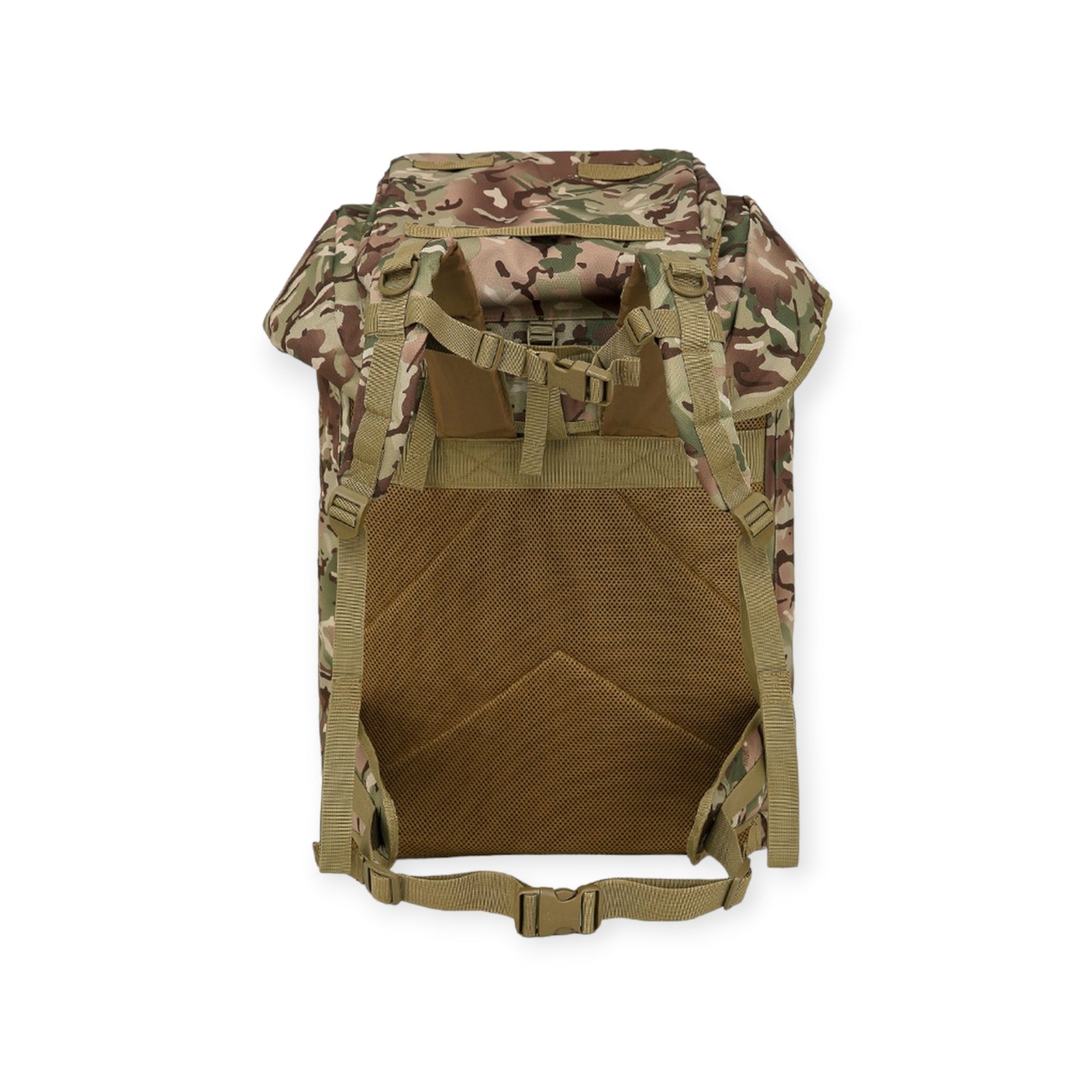 Kombat UK Airborne BTP Camouflage Military Bergen with MOLLE adjustible straps intended for military and outdoor use