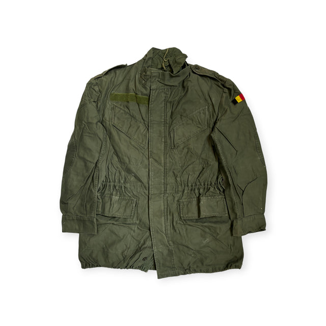 Genuine Belgian Army Ripstop Combat Field Jacket in Olive Green Colour