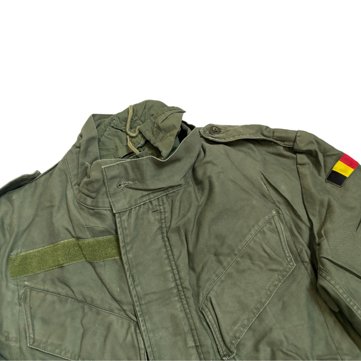 Genuine Belgian Army Ripstop Combat Field Jacket in Olive Green Colour