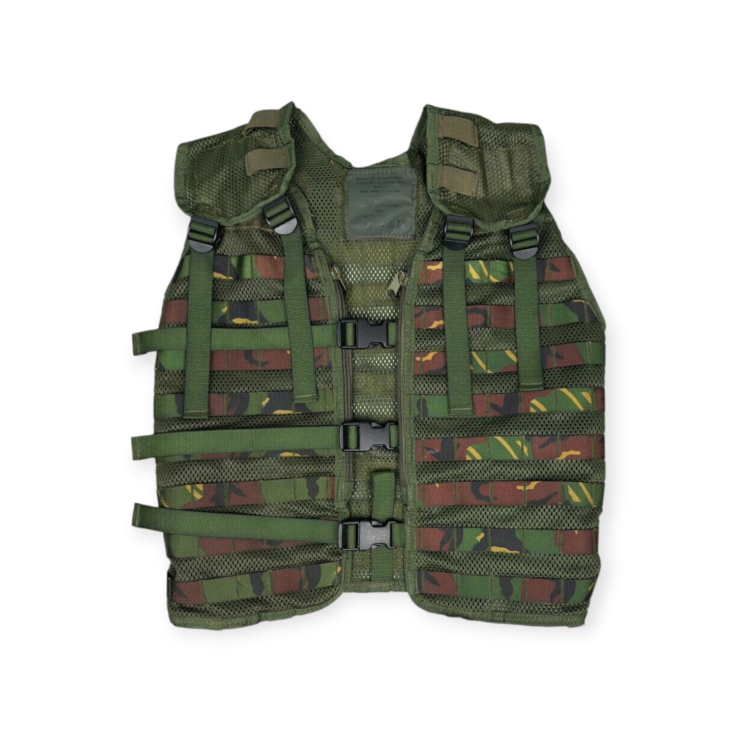 Genuine Dutch Army DPM Woodland Camouflage Military MOLLE Webbing Tactical Vest