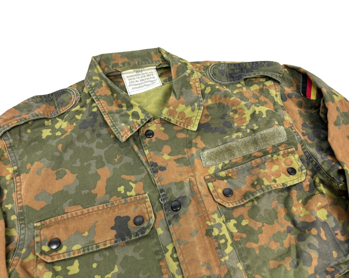 German Army (Bundeswehr) Issue Flecktarn Camouflage Combat Military Shirt Jacket