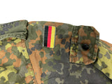 German Army (Bundeswehr) Issue Flecktarn Camouflage Combat Military Shirt Jacket