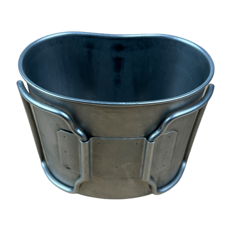 dutch army NATO issue stainless steel metal mug for coffee tea whilst camping and hiking