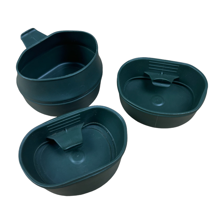 Dutch Army Surplus Folding Cup Plastic Camping Walking Lightweight Compact Mug