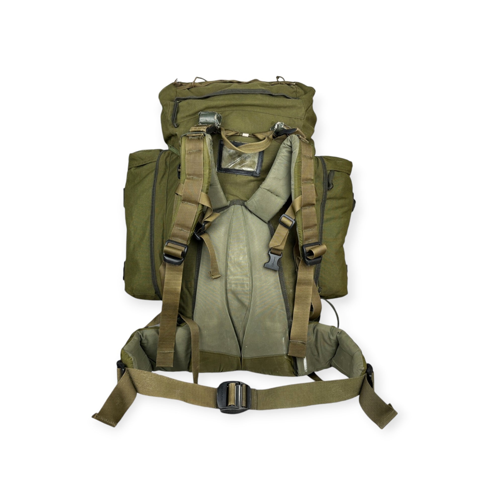 Genuine Military Issue 90 litre Berghaus Crusader Rucksack Bergen with 20 litre side pockets