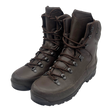 Altberg Brown Leather Combat Boots British Army Surplus Grade 1 Pair Front View with Vibram Sole