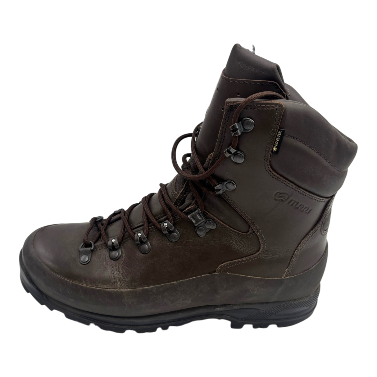 Altberg Brown Leather Combat Boot British Army Surplus Grade 1 Side Profile Leather Military Hiking Boot