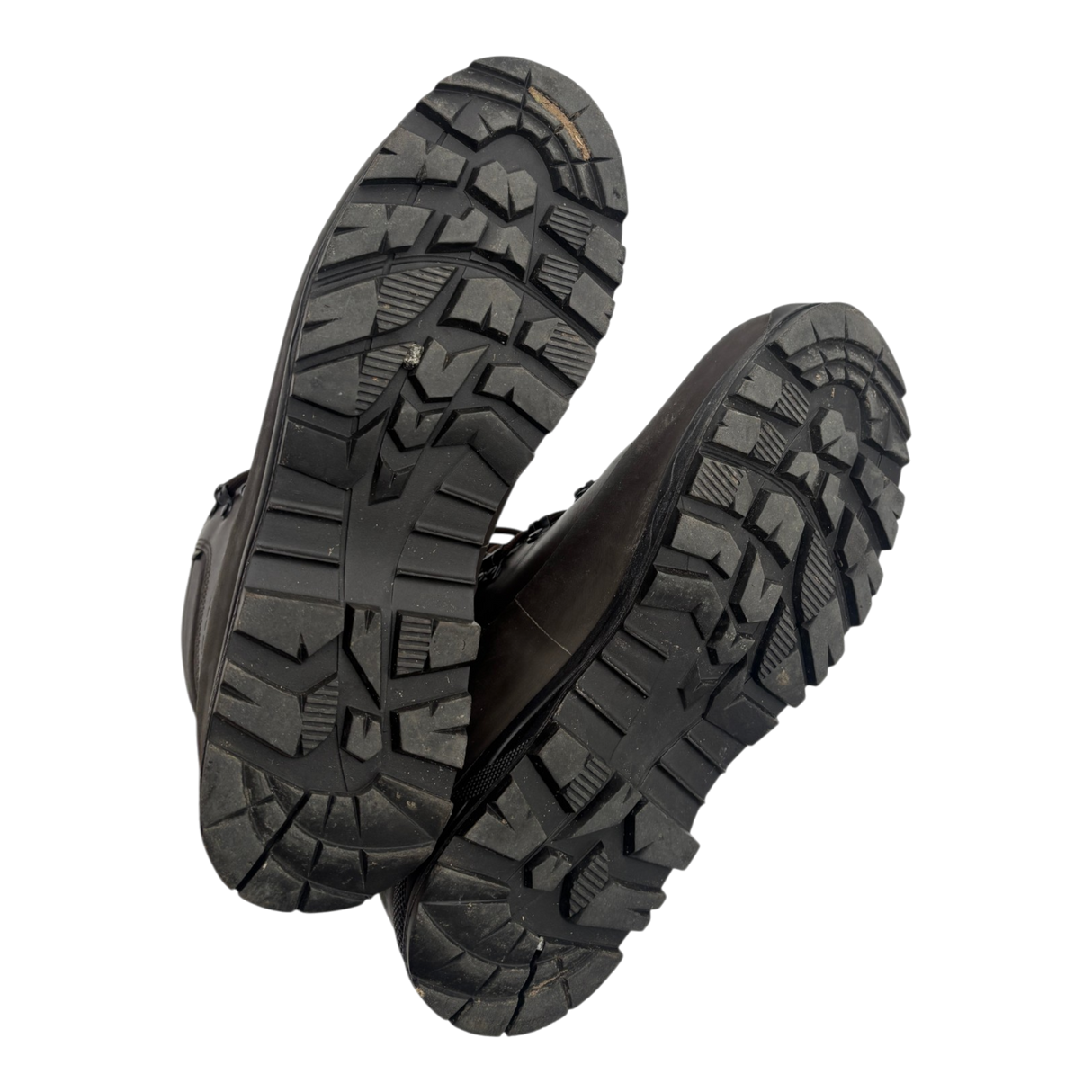 Altberg Brown Leather Combat Boots Vibram Sole British Army Surplus Grade 1 Deep Lug Tread Outsole Condition