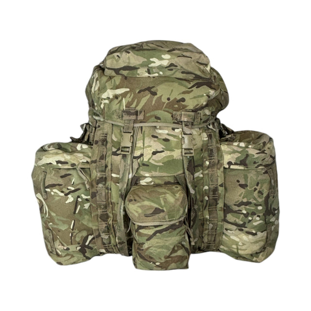 genuine issue british army current MTP bergen rucksack wwith side pockets