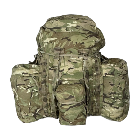 genuine issue british army current MTP bergen rucksack wwith side pockets