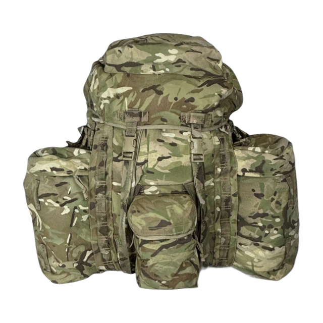 genuine issue british army current MTP bergen rucksack wwith side pockets