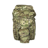 British army current issue MTP Camouflage Short Back Military rucksack bergen with 100L capacity