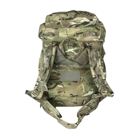 British army current issue MTP Camouflage Short Back Military rucksack bergen with 100L capacity