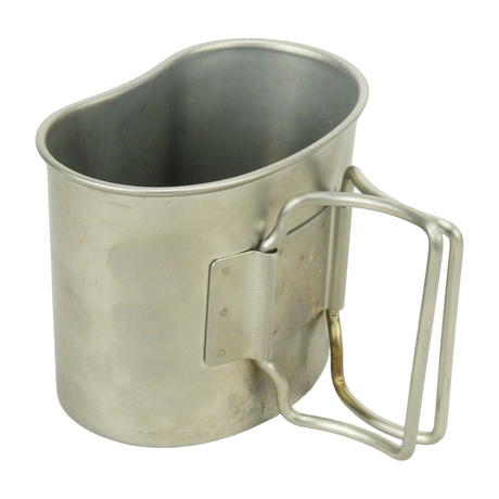 dutch / british army issue camping set consisting of water bottle, mess tins, steel mug and stove